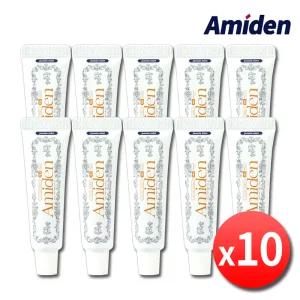 아미덴 클래식 고불소 미니 여행용 치약 30g x 10개 불소 1450ppm 입냄새 구취제거 휴대용 일회용 치과치약