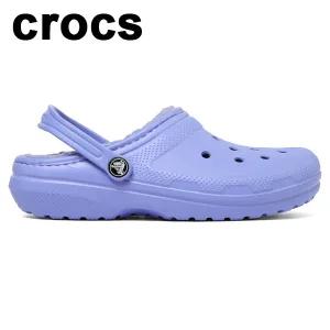 [크록스][크록스] 키즈 클래식 라인드 클로그 털크록스 207010-5PY