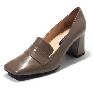 세라 에디션 소가죽 페니 통굽 펌프스 7CM S23P502