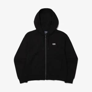 [FILA] 프리미엄 코튼폴리 스몰로고 후드집업 (FS2FTG1151F_BLK)