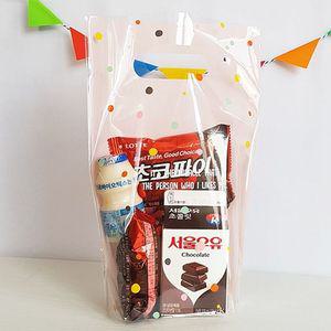 D12 디자인비닐백(27호)핑크5장 10매 야미데코 아기앤자기 미니비닐백