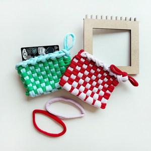 양말목 2종 믹스 손 지갑 파우치 직조틀 DIY 업사이클링 자이언트얀 만들기 공예 재료 키트