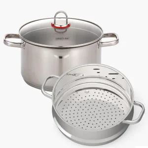 네오플램 이녹스 IH 스텐쿡웨어 2종(24양수+찜기)