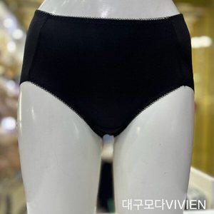 [비비안]기본 베이직 솔리드 햄라인 위생팬티 PT7964 BK_DG