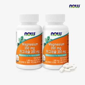 [나우푸드코리아] 나우푸드 마그네슘 350mg 60정 2병 4개월분
