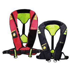 [씨울프][본사직영] SW-S06 자동팽창식 구명조끼 선상 낚시 수압감지식 인플레이터 해양수산부 형식 승인