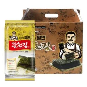 달인 8호 재래 식탁김 15g x 12봉 선물세트    구운김 조미김