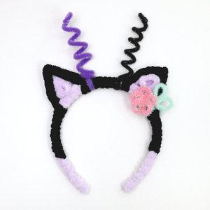 모루 고양이 머리띠 헤어밴드 만들기 키트 DIY