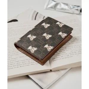 갤러리아 DCWA4F793 닥스 브라운 패턴 소가죽 카드지갑