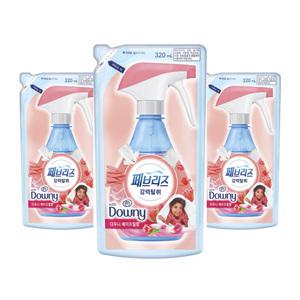페브리즈 섬유탈취제 리필 320ml 3개입 (강력탈취/다우니에이프릴향)