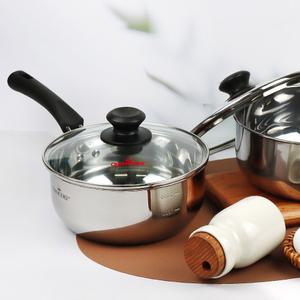 퀸센스 라면 냄비 IH 인덕션 겸용 스텐 스탠 이유식 밀크팬 소스팬 편수 추천 18cm