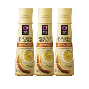 청정원 홀그레인 머스터드 소스 320g 3개 드레싱 샐러드 새콤달콤