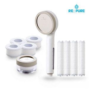 [NS홈쇼핑]리퓨어 필터샤워기헤드 욕실세트 2종 (샤워기+세면대) 12개월 구성..