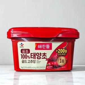 해찬들 원조 태양초 골드 고추장 깔끔한 매운맛 1kg 1개