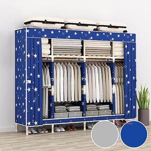 우드프레임 클로젯 비키니옷장 튼튼한헹거 원목 커튼 시스템행거 시스템옷장 옷수납장wxy655