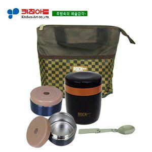 [퀸센스]한정판매 키친아트 락(ROCK) 싱글도시락(A형)450ml
