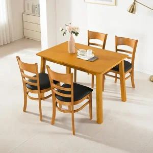 [히트가구] CZ2351 원목 4인 식탁 세트 2colors (착불)