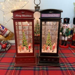 잉글랜드 전화부스 회전 워터볼 오르골