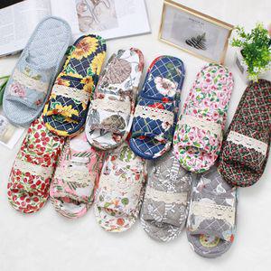 [2차 재입고] 레이스 이중쿠션 여성 면실내화 거실화 층간소음방지