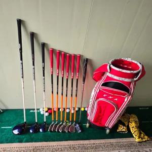 중고  여성골프채풀세트 여성골프채 여자 바퀴형골프백