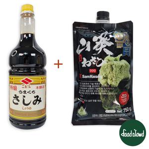 니비시 사시미 간장 소유 1.8L+삼광 999 생와사비 750g