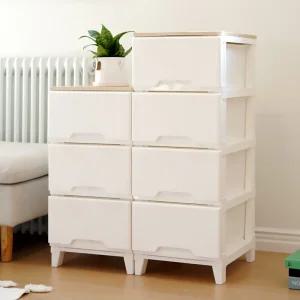 라노보 우드상판 서랍장 3단 수납장 드레스룸