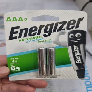 에너자이저 충전지 AAA2 소형 충전용 건전지 2개입
