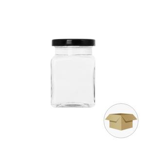 사각허브러그200 200g 180ml 1박스 60병 유리병 잼 쨈 꿀 유리 용기 도매