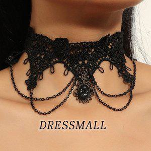 [드레스몰] 제블랙 초커 목걸이 패션 공연 무대 댄스복 밸리 라인