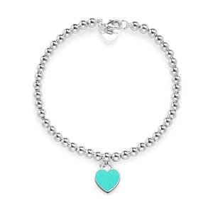 티파니 69684319 (69684300) 하트 스몰 다이아몬드 실버 팔찌