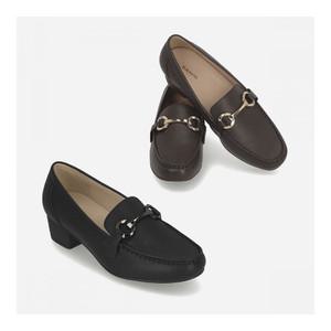 [행복한백화점][엘칸토]여성 소가죽 컴포트 몰드 로퍼힐 4cm LCWD20