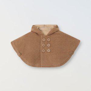 [리틀그로브](강남점)울 케이프 코트 - CAMEL