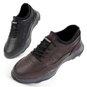 초경량 소가죽 발폅한 스판 밴딩끈 남성캐주얼 운동화 남성화 효도신발