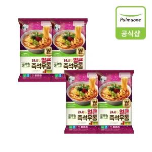 풀무원 24시 얼큰 즉석 우동 2인 (328g)X4개