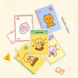 카카오프렌즈 KF A5 노트 3P 세트/무지/공책/수첩/문구류/연습장/메모지/미니/단어장/줄공책/줄/독서