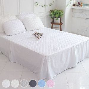 에덴 면 누빔 맞주름 침대스커트 매트리스커버