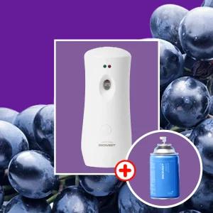 [바이오미스트] 아로마 화장실 사무실 거실 실내 자동 분사기+ 쥬시그레이프 290ml 방향제