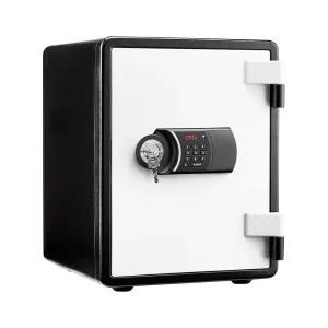 가정용 소형 개인용 디지털락+키락 이중잠금 금고 YES-031DK 블랙/화이트