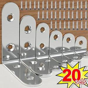 목재 가구용 L 자형 코너 브래킷 스테인레스 스틸 패스너 침대 프레임 캐비닛용 90 도 직각 커넥터