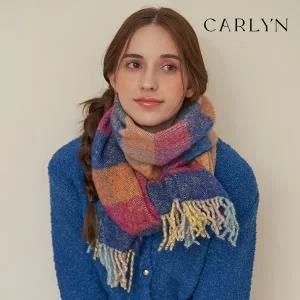 [칼린](하남점)스윗데이 울 체크 롱 머플러 S744MX201