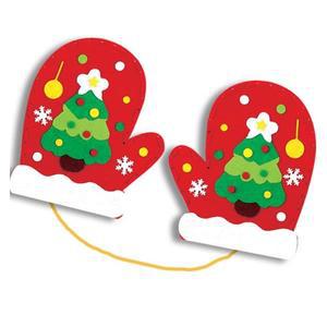 [KGPP02PR_4A]DIY 크리스마스 장갑_ 트리 공예재료 5EA