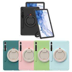갤럭시탭 S10FE S9FE S9 S8 S7 케이스 마카롱 아머 범퍼 갤탭 손잡이 회전형 세로거치가능