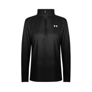 언더아머 테크 솔리드 아노락 러닝 런닝 긴팔티 블랙 1384224-001