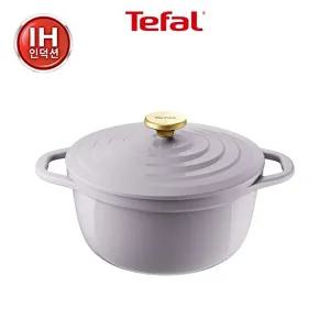 [테팔]테팔 인덕션 세라믹 에어주물 프렌치 라벤더 양수냄비24CM