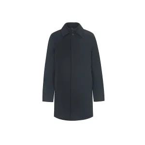 [하프클럽/BY파크랜드]네이비 나일론스트레치 무퀼팅 스텐에리 다운 코트-AA2OT425