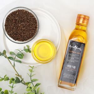 국산 저온압착 생들기름180ml