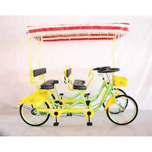4인 자전거 4인용 다인승 대형 해안가 사륜자전거 카