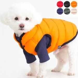 강아지 패딩 조끼 초경량 리버시블 베스트 겨울옷 발열 점퍼 2XS