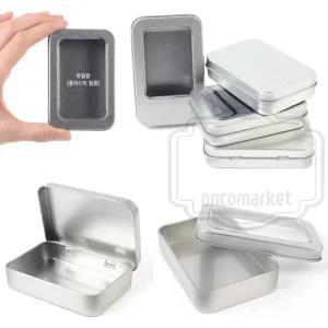 온코 보관함 부품통 주얼리 틴박스 수납 사각 틴케이스