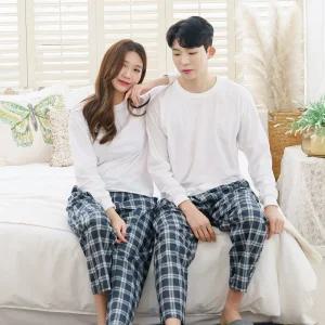 예스플러스 특면 9부 40수 주머니 파자마 모던